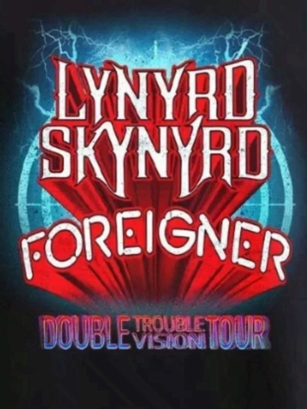 Lynyrd Skynyrd Foreigner Double Trouble Tour 2026 T-Shirt